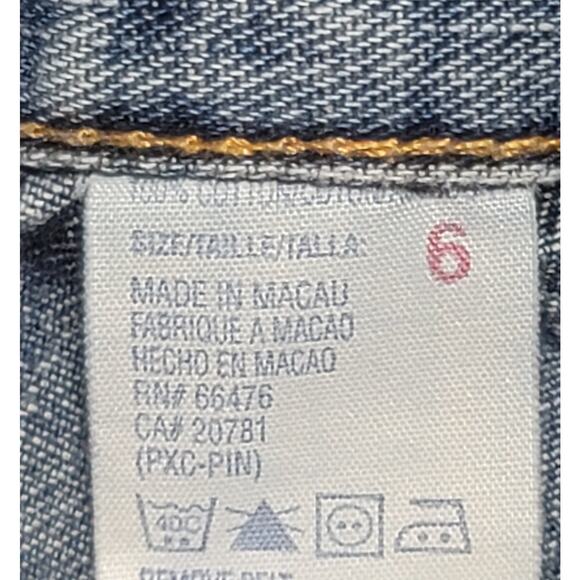 Tommy Hilfiger Blue Cropped Low Rise Denim Jeans 6 Lightweight Soft Straight Leg - Picture 4 of 7